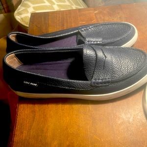 Cole Haan navy boat shoes